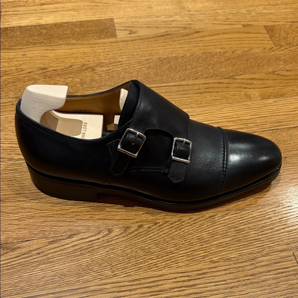 John Lobb William Double-Buckle Monk Shoes